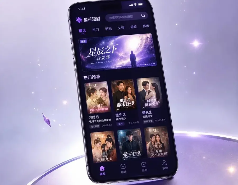 AI网剧 App 界面展示